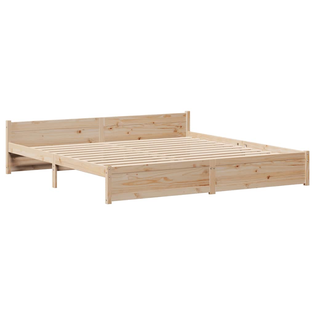 Bedframe zonder matras massief grenenhout 180x200 cm – afbeelding 5