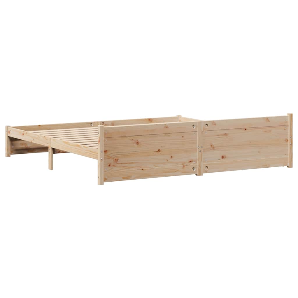 Bedframe zonder matras massief grenenhout 180x200 cm – afbeelding 8