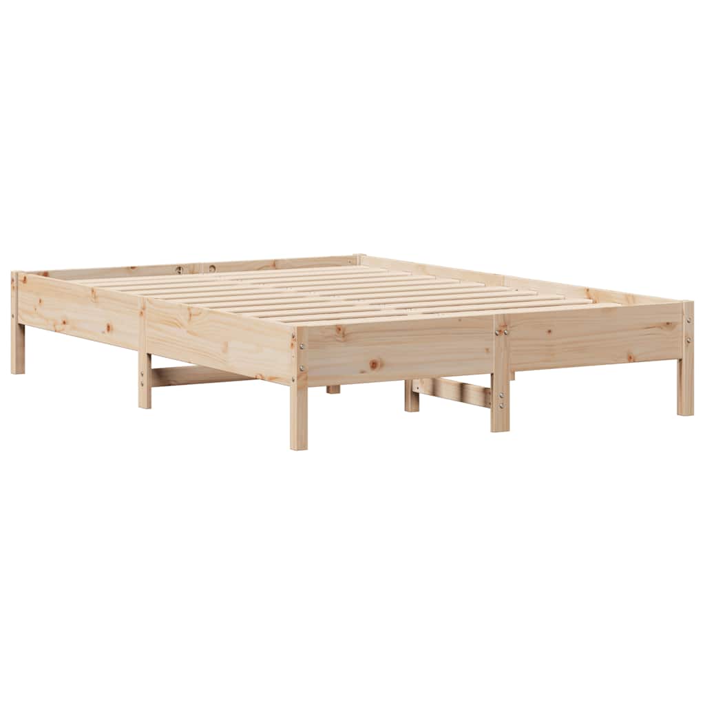 Bedframe zonder matras massief grenenhout 140x200 cm – afbeelding 5