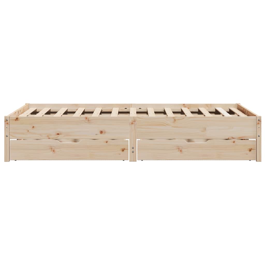 Bedframe zonder matras massief grenenhout 120x200 cm – afbeelding 7