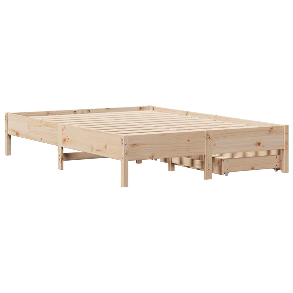 Bedframe zonder matras massief grenenhout 120x200 cm – afbeelding 8