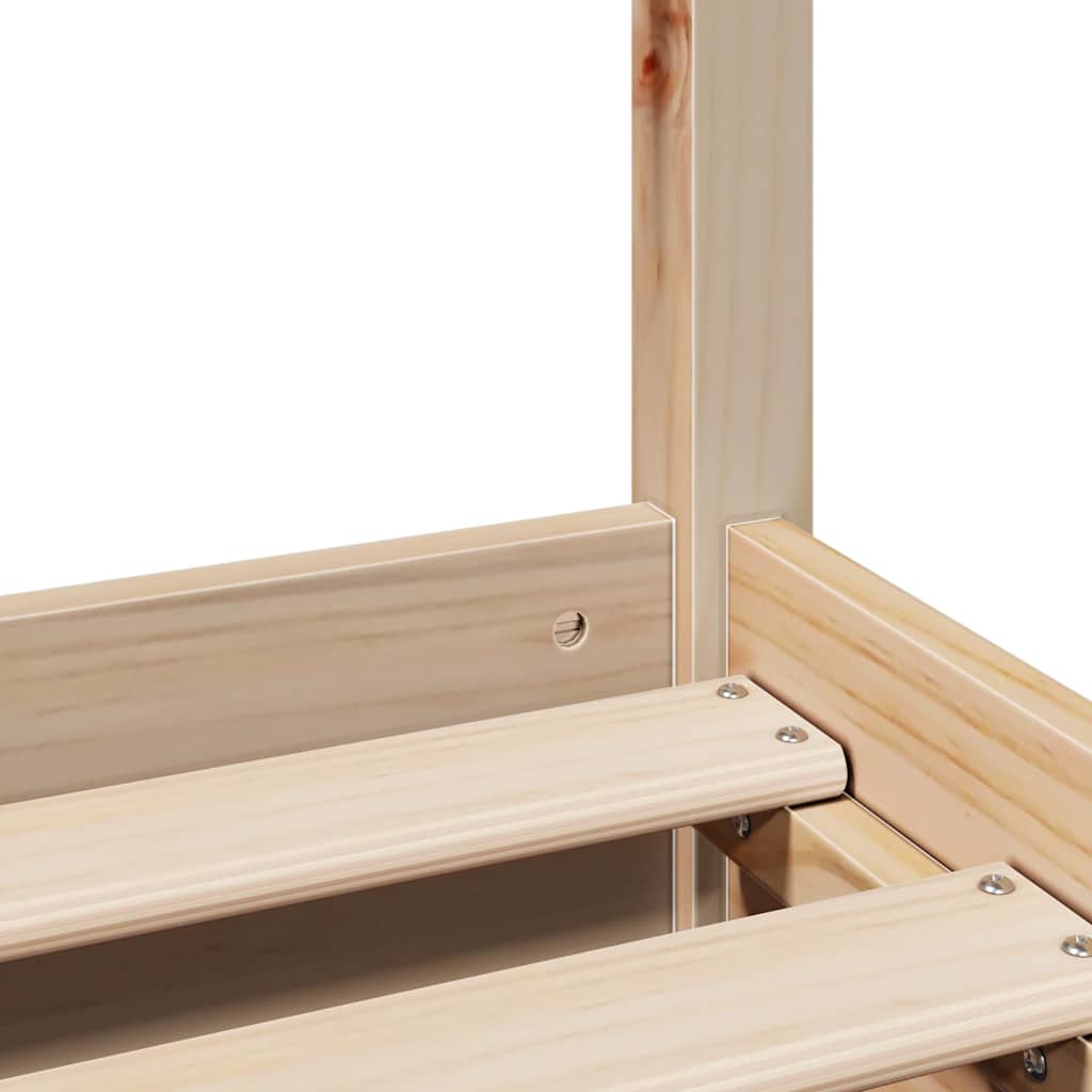 Bedframe zonder matras massief grenenhout 140x200 cm – afbeelding 10