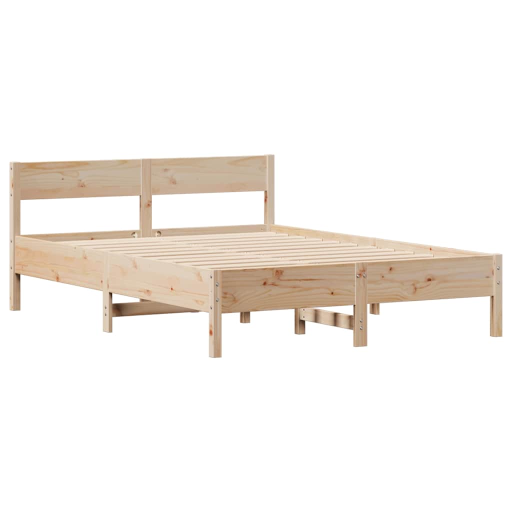 Bedframe zonder matras massief grenenhout 140x200 cm – afbeelding 5