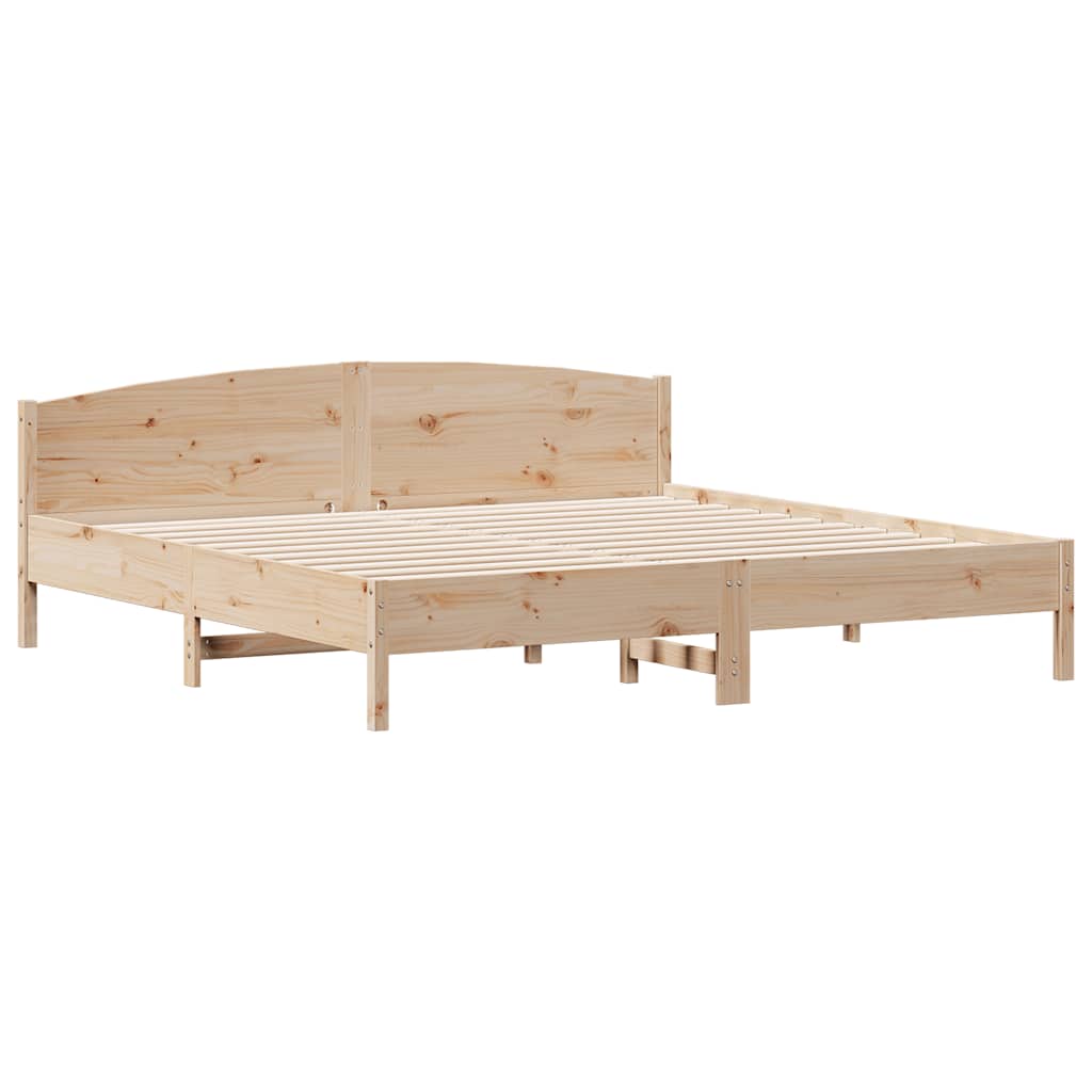 Bedframe zonder matras massief grenenhout 180x200 cm – afbeelding 5