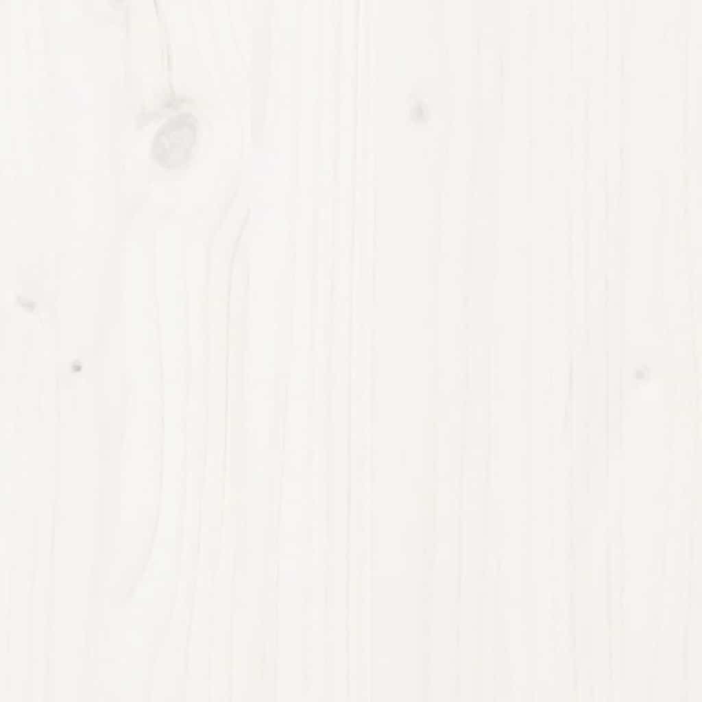 Bedframe zonder matras massief grenenhout wit 150x200 cm – afbeelding 10