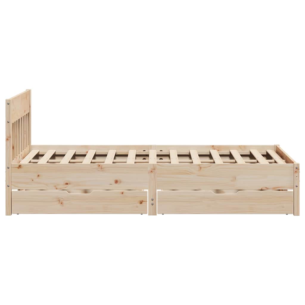 Bedframe zonder matras massief grenenhout 120x200 cm – afbeelding 7