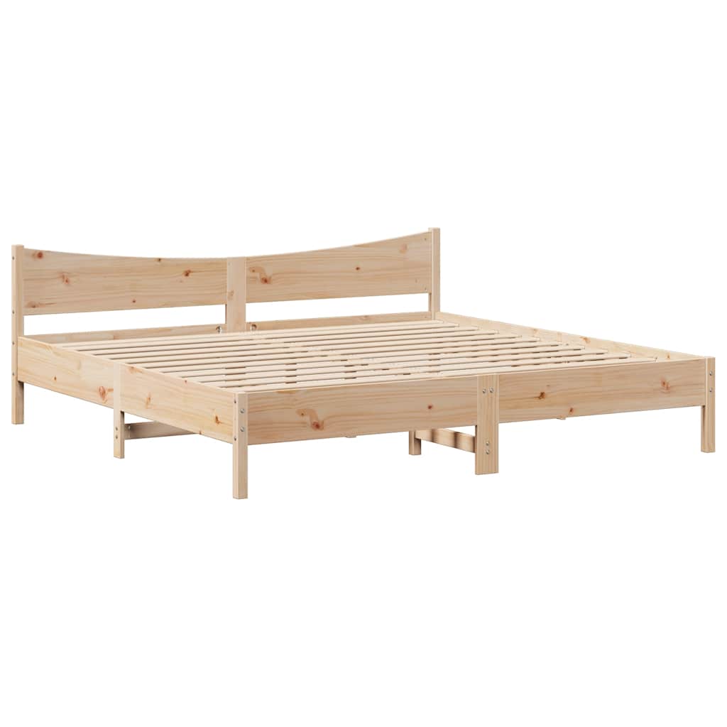 Bedframe met lades massief grenenhout 200x200 cm – afbeelding 5