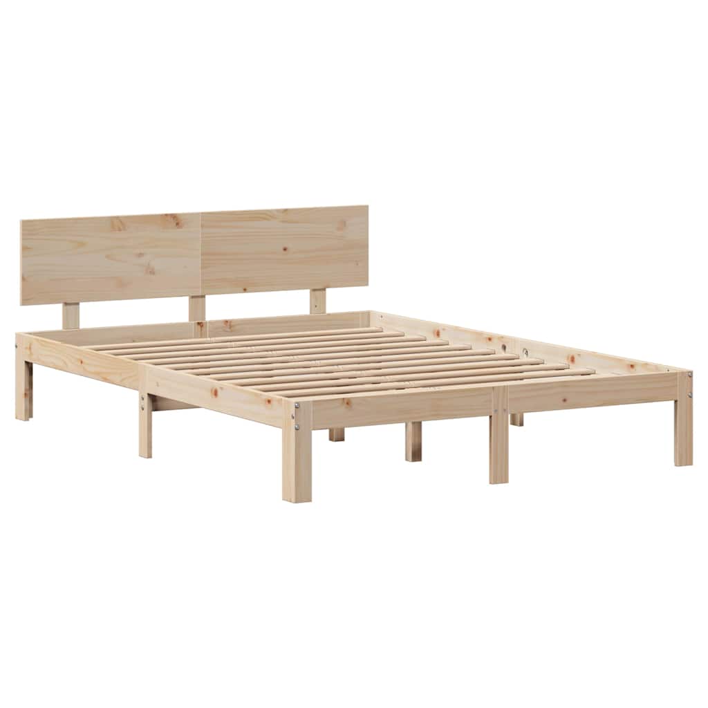 Bedframe met lades massief grenenhout 120x190 cm – afbeelding 5