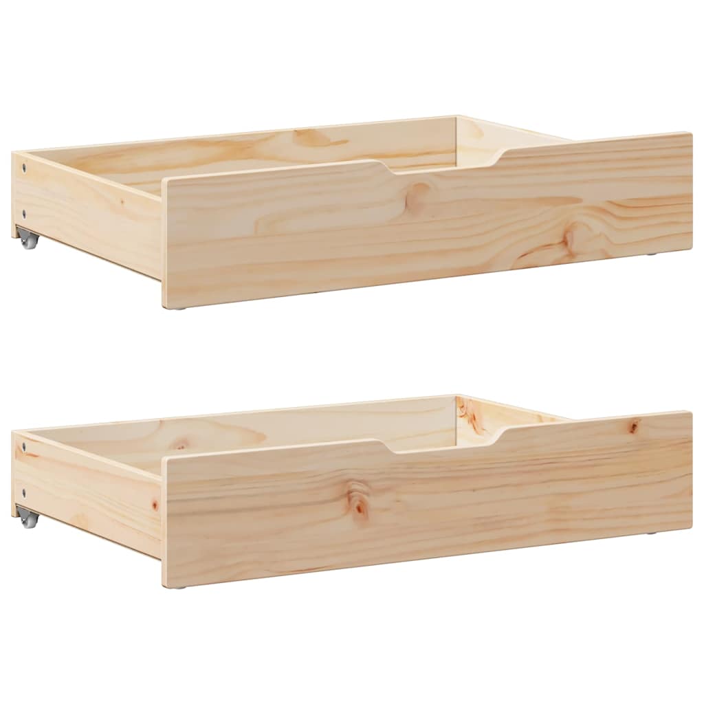 Bedframe met lades massief grenenhout 120x190 cm – afbeelding 6
