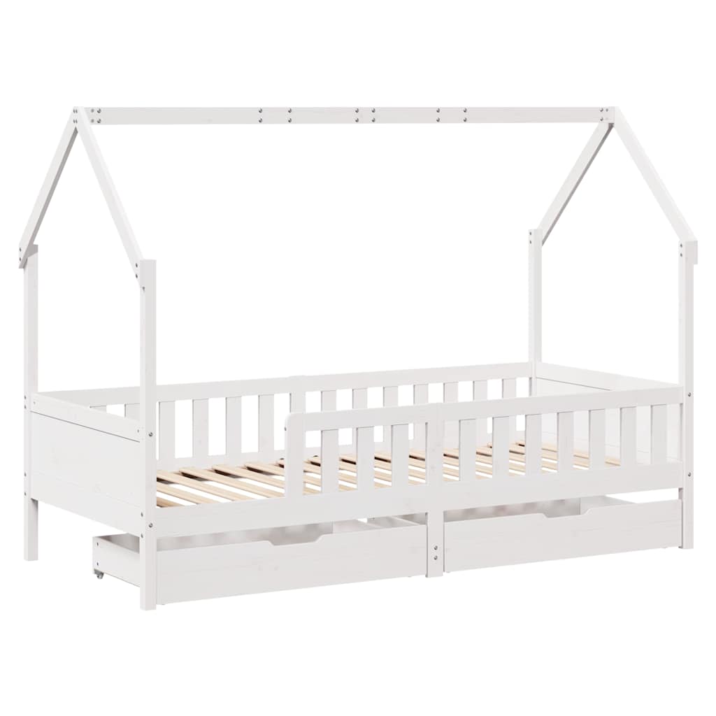 Kinderbedframe met lades 80x200 cm massief grenenhout – afbeelding 3