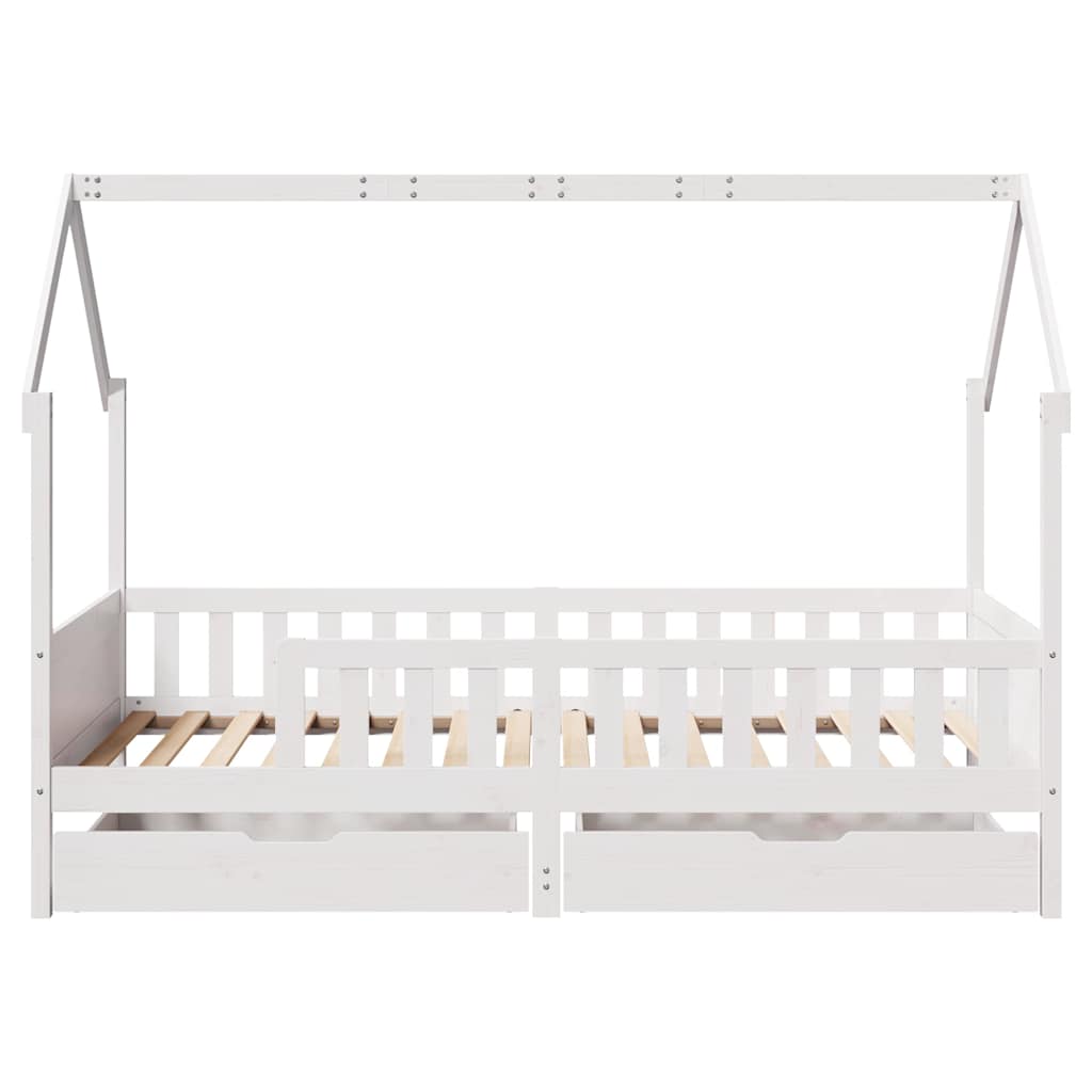 Kinderbedframe met lades 80x200 cm massief grenenhout – afbeelding 4