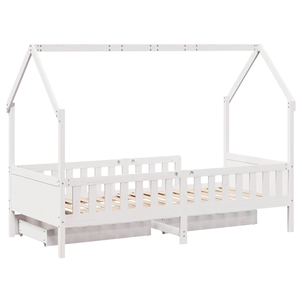 Kinderbedframe met lades 80x200 cm massief grenenhout – afbeelding 8