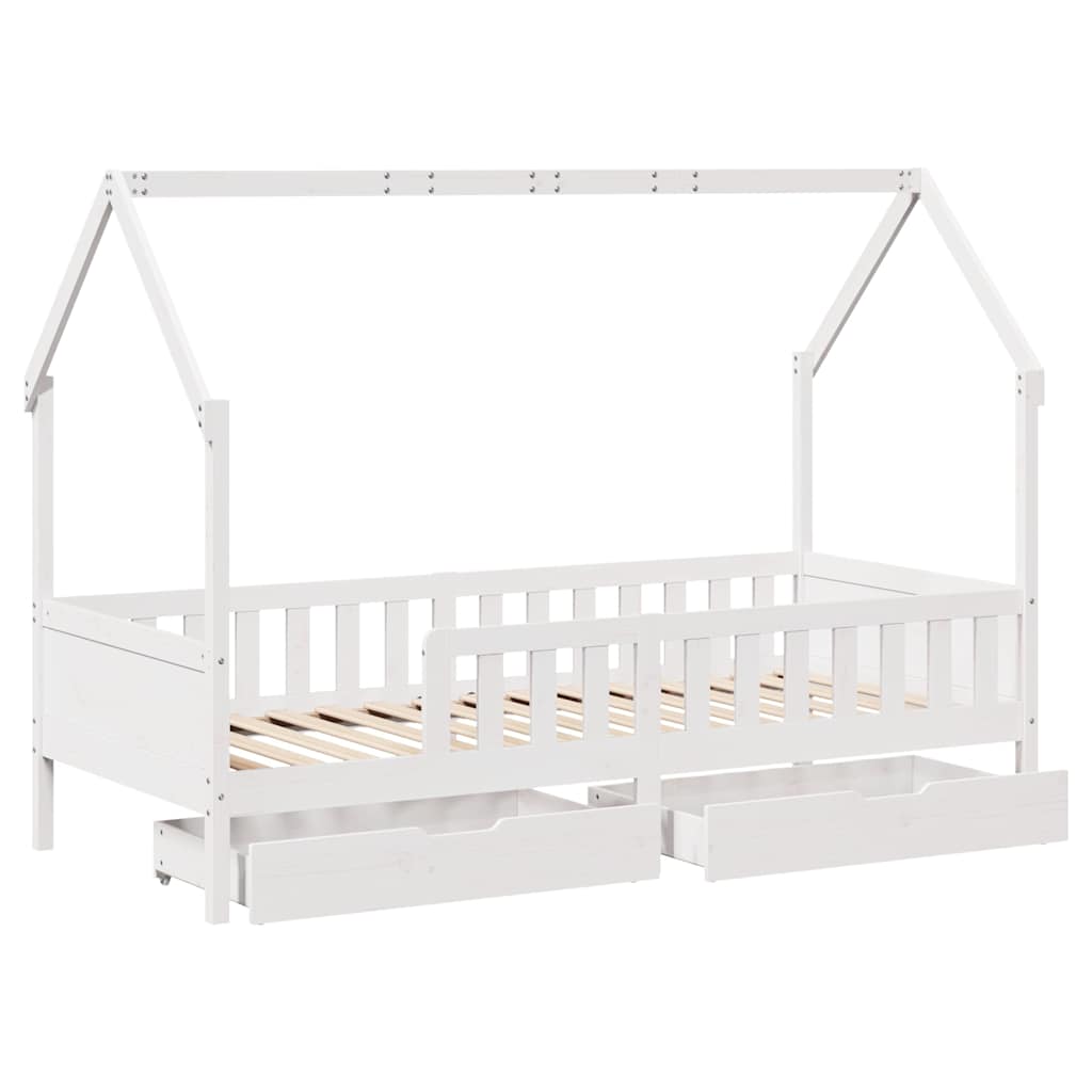Kinderbedframe met lades 80x200 cm massief grenenhout – afbeelding 9