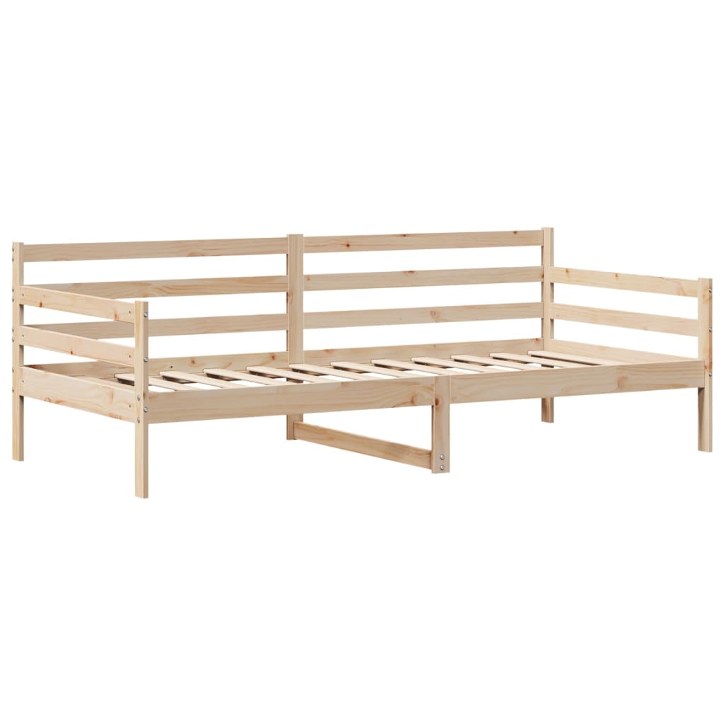 Slaapbank met lades 90x200 cm massief grenenhout – afbeelding 5