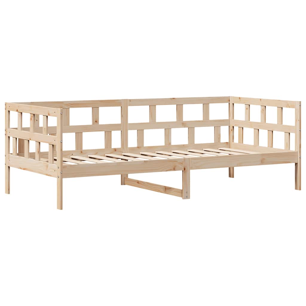 Slaapbank met lades 90x200 cm massief grenenhout – afbeelding 5