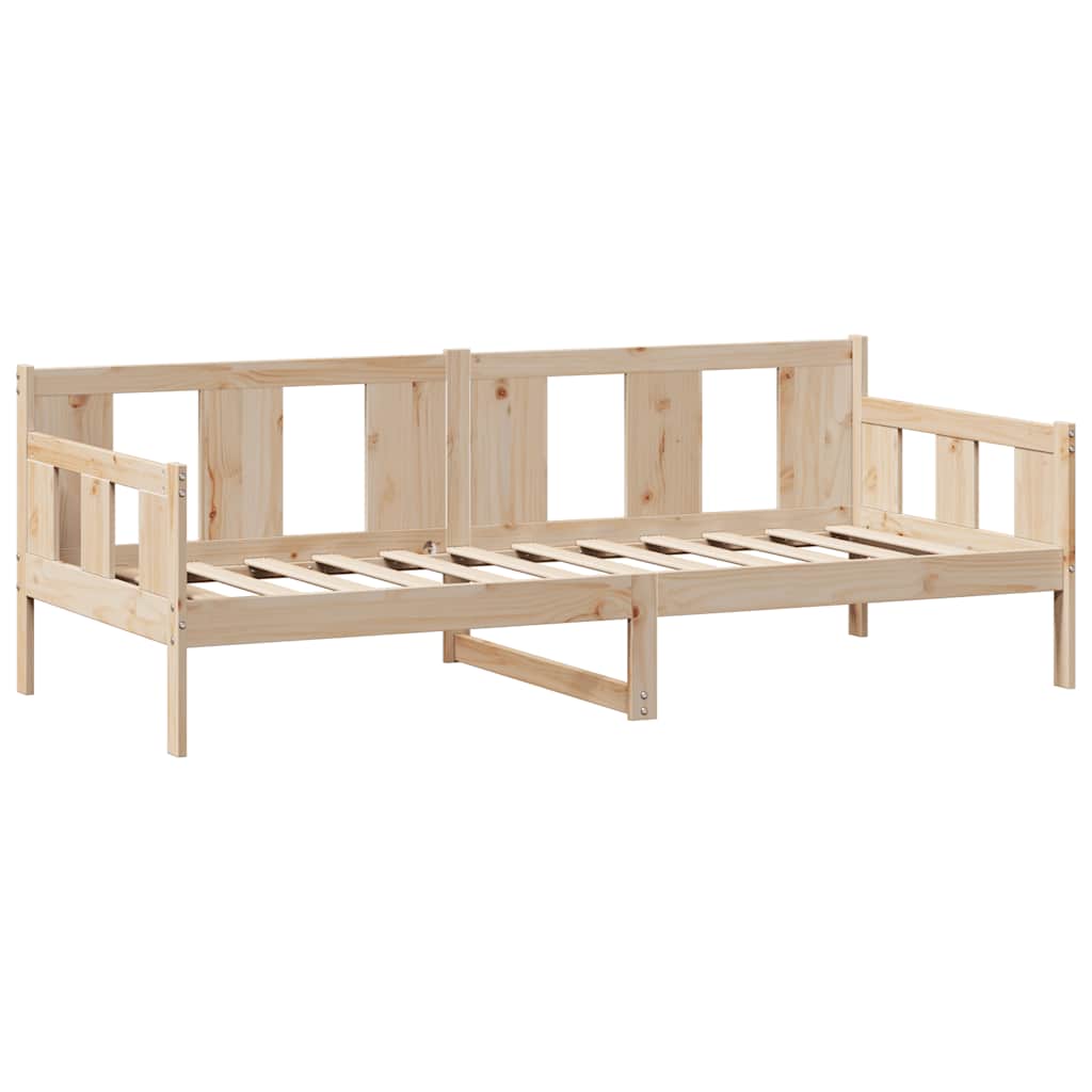 Slaapbank met lades 90x200 cm massief grenenhout – afbeelding 7