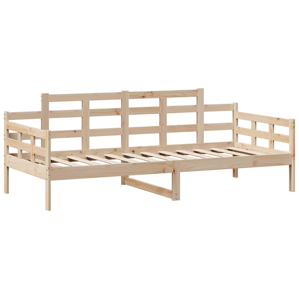 Slaapbank met lades 90x200 cm massief grenenhout – afbeelding 7