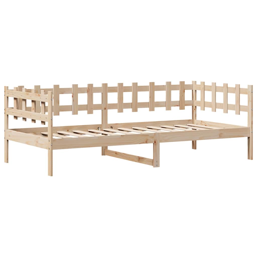 Slaapbank met lades 90x200 cm massief grenenhout – afbeelding 5