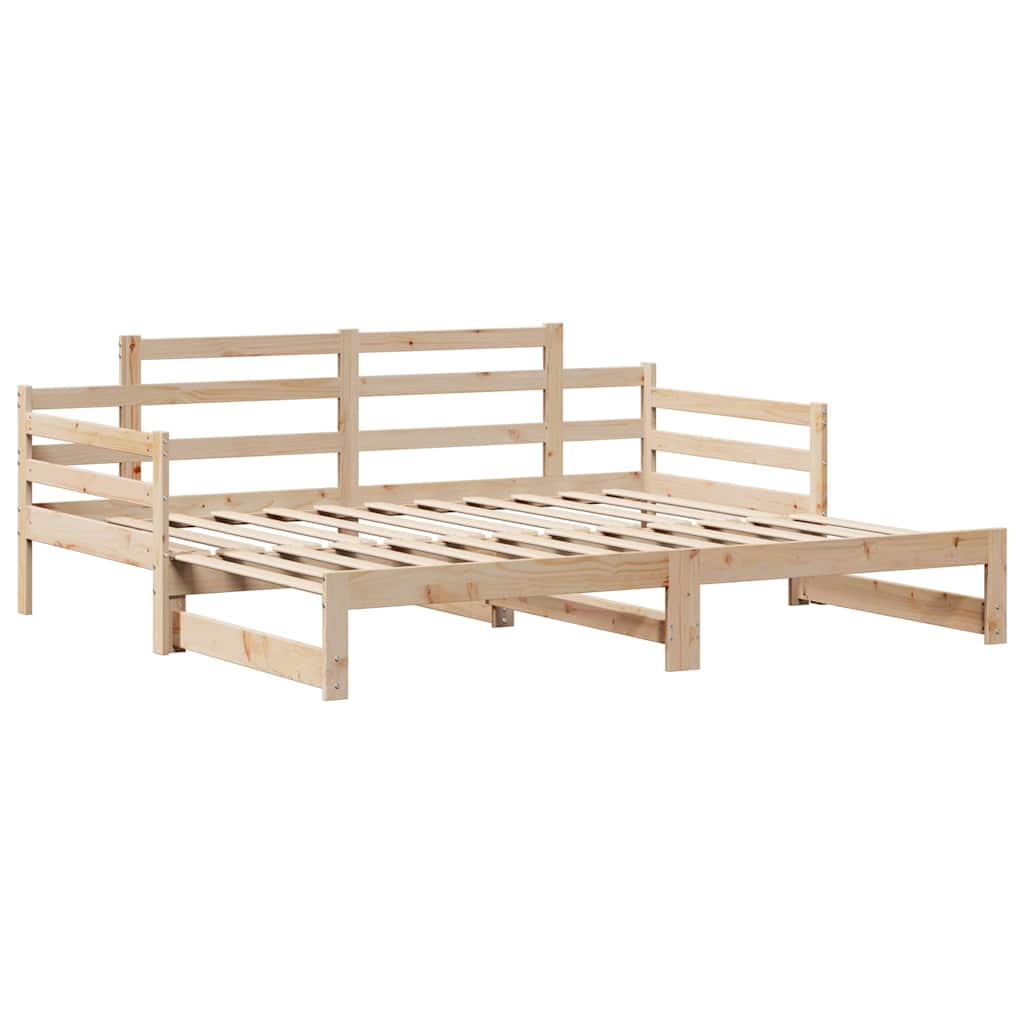 Slaapbank met onderschuifbed en lades zonder matras 80x200 cm – afbeelding 5