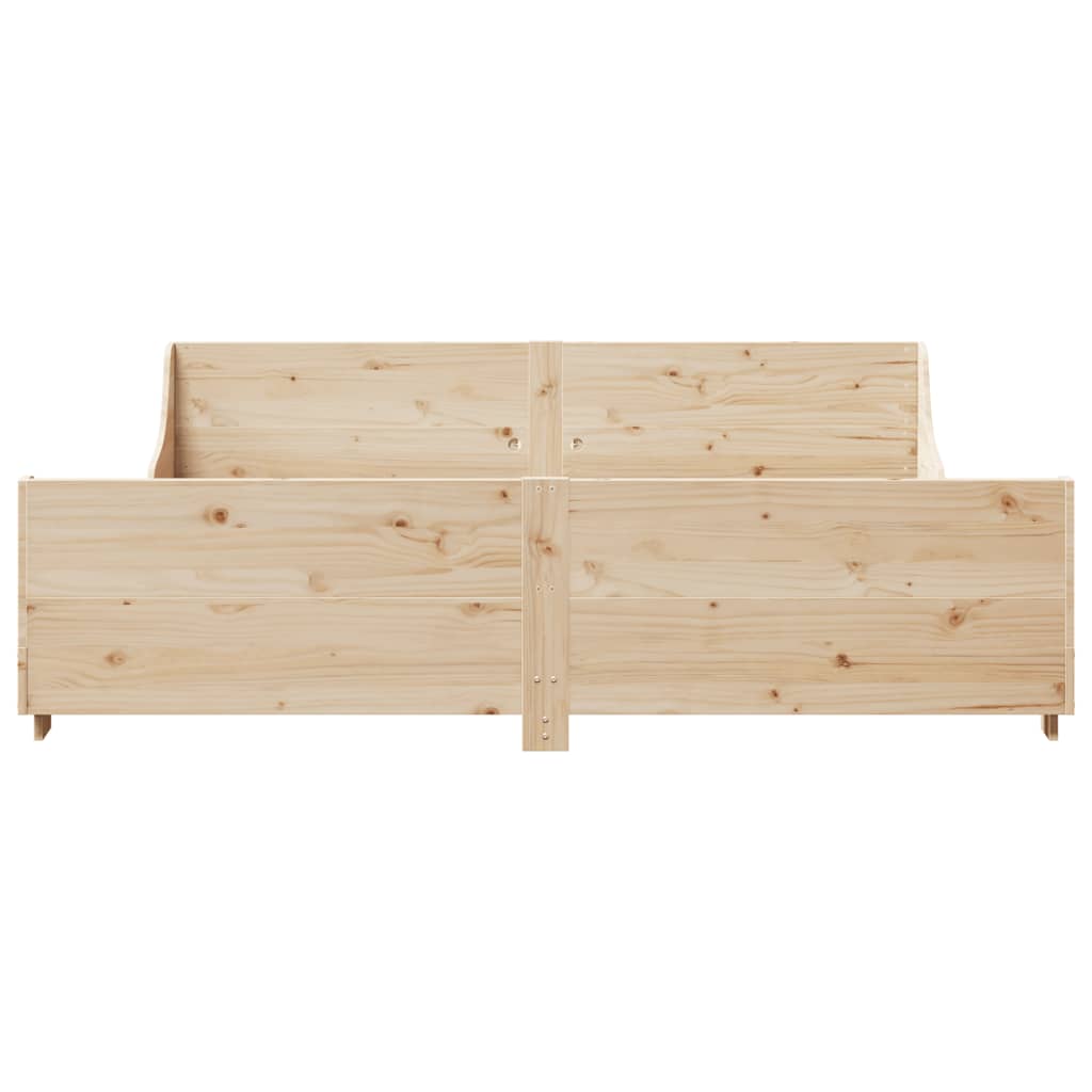 Bedframe zonder matras massief grenenhout 180x200 cm – afbeelding 4