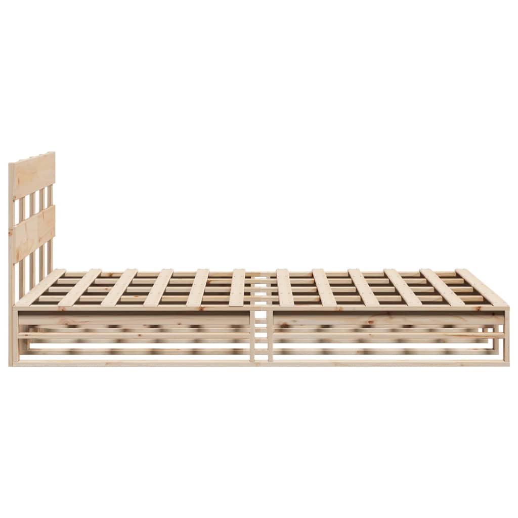 Bedframe zonder matras massief grenenhout 160x200 cm – afbeelding 7