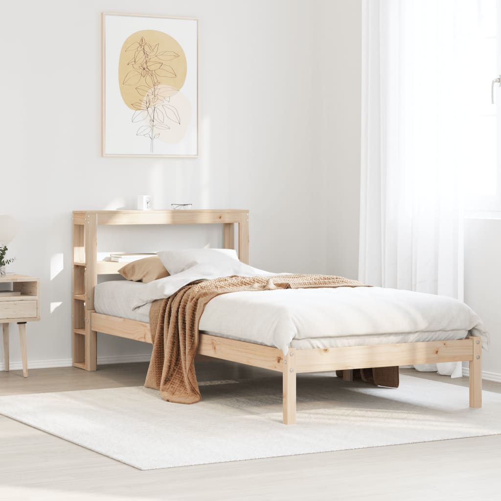 Bedframe zonder matras massief grenenhout 90x190 cm – afbeelding 1