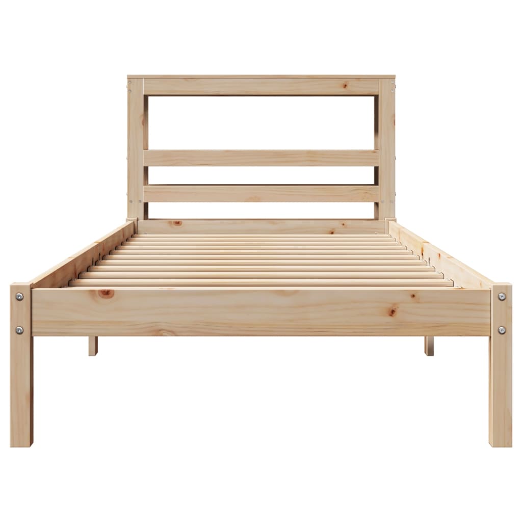 Bedframe zonder matras massief grenenhout 90x190 cm – afbeelding 4