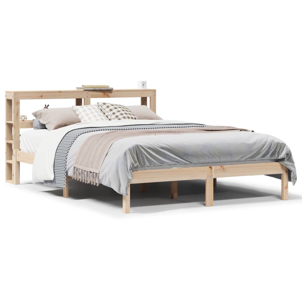 Bedframe zonder matras massief grenenhout 140x200 cm – afbeelding 2