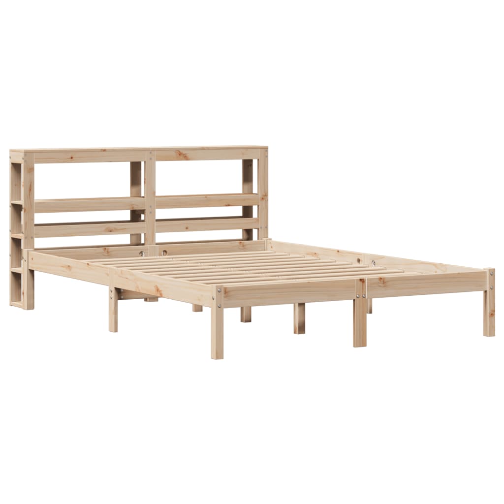 Bedframe zonder matras massief grenenhout 140x200 cm – afbeelding 3