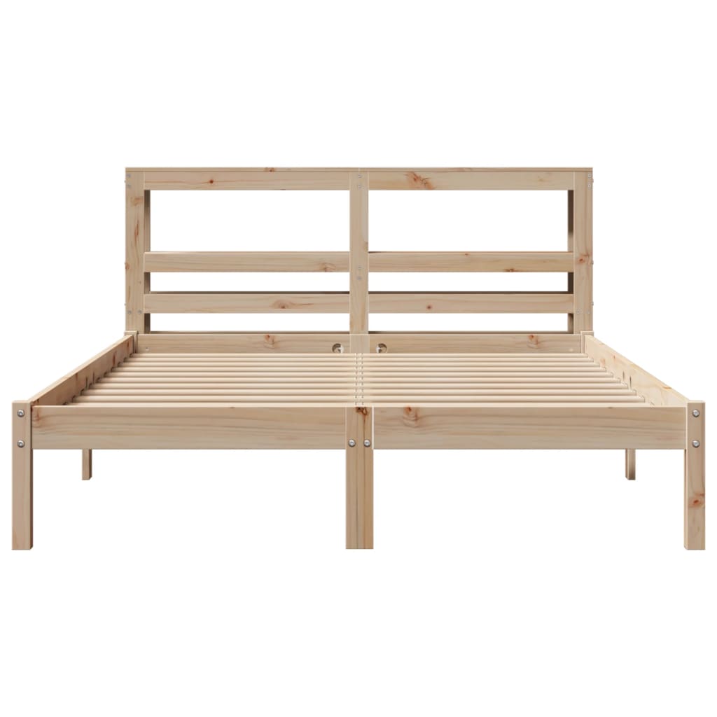 Bedframe zonder matras massief grenenhout 140x200 cm – afbeelding 4