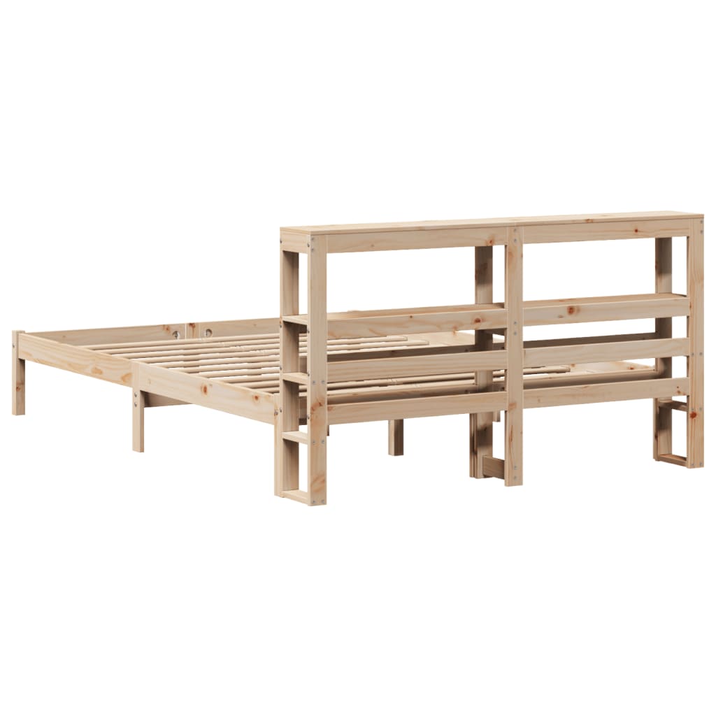 Bedframe zonder matras massief grenenhout 140x200 cm – afbeelding 6