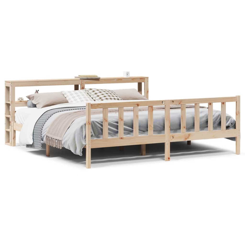 Bedframe zonder matras massief grenenhout 180x200 cm – afbeelding 2