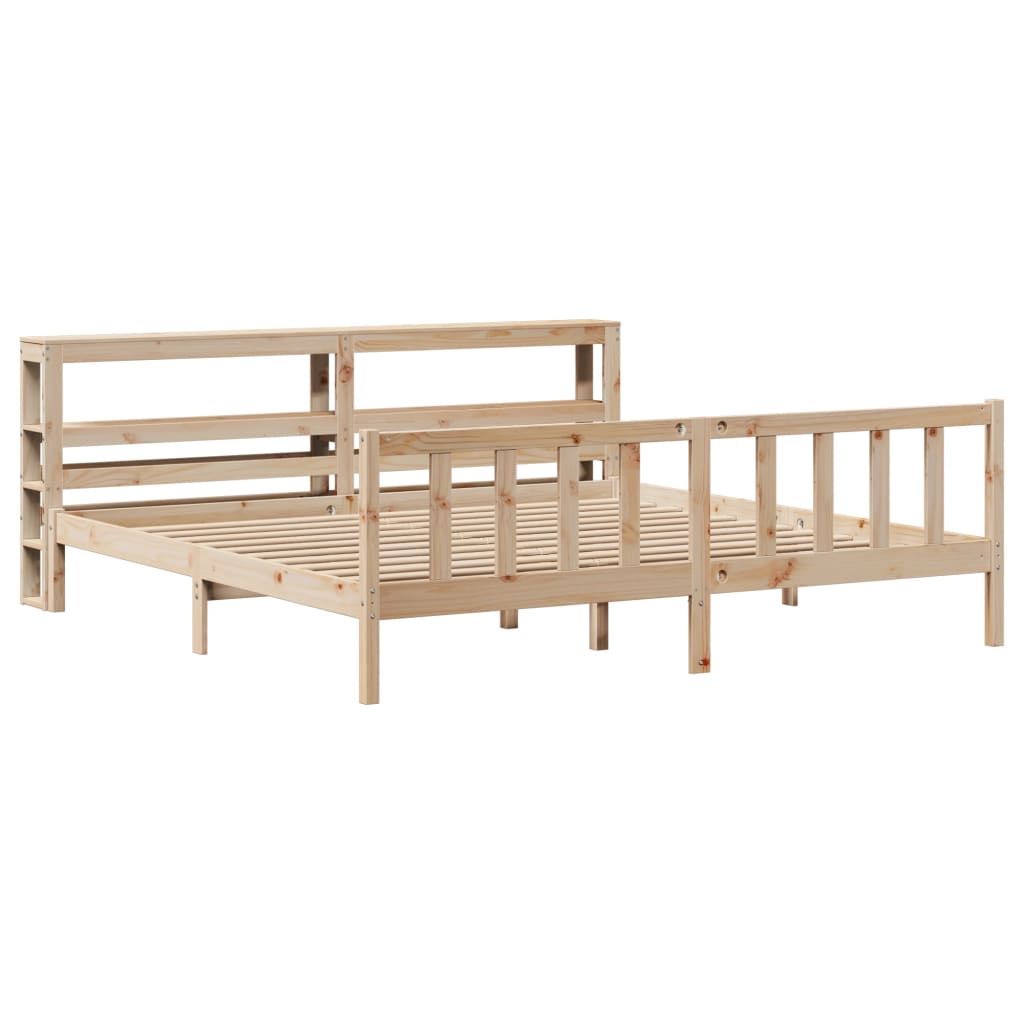 Bedframe zonder matras massief grenenhout 180x200 cm – afbeelding 3