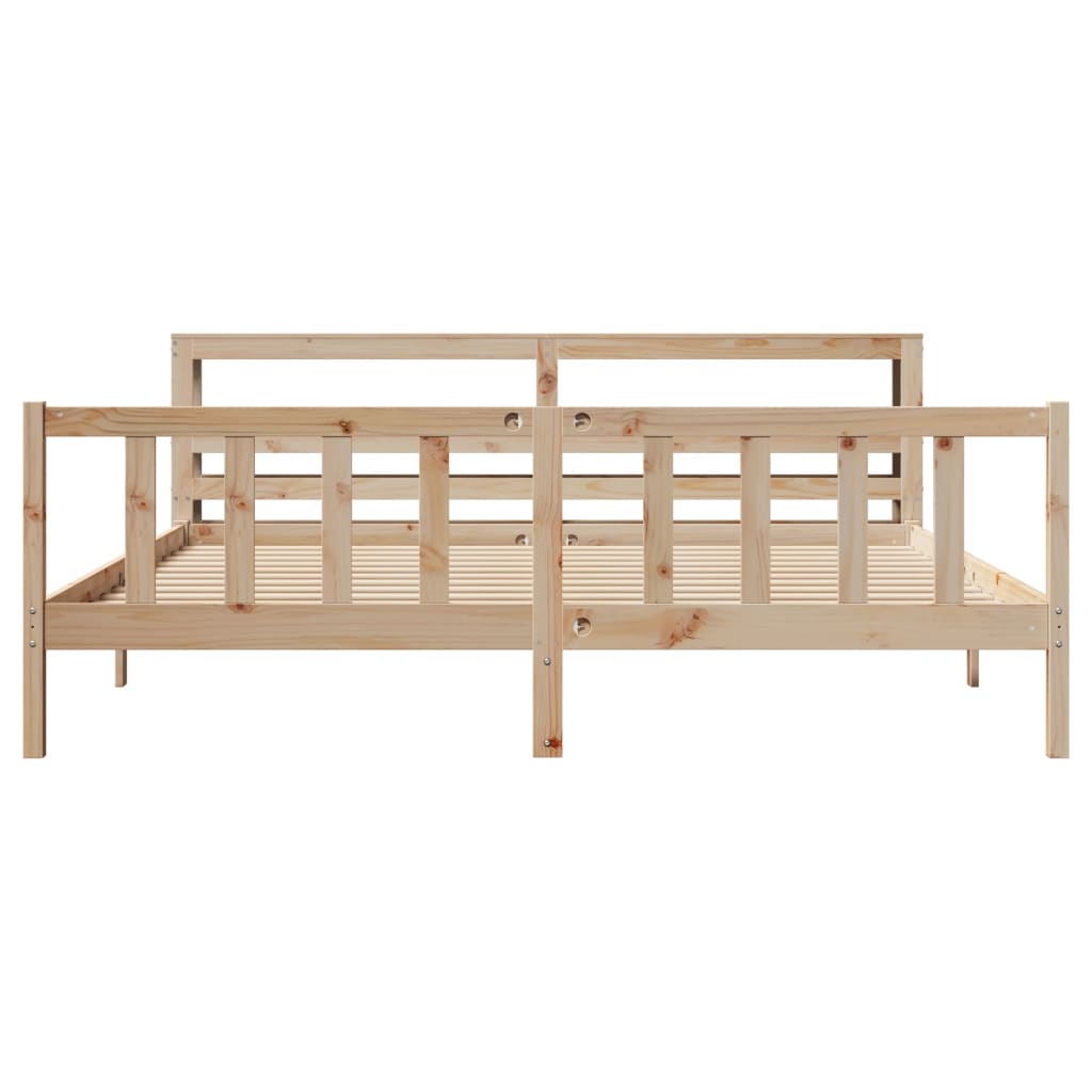 Bedframe zonder matras massief grenenhout 180x200 cm – afbeelding 4