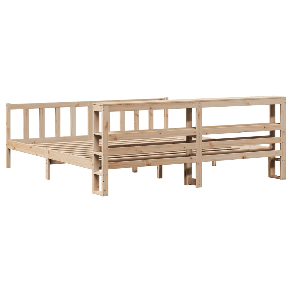 Bedframe zonder matras massief grenenhout 180x200 cm – afbeelding 6