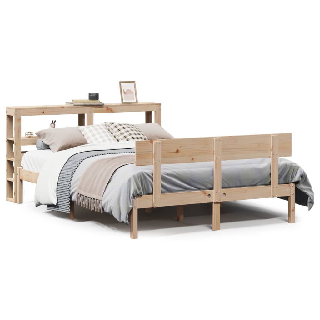 Bedframe zonder matras massief grenenhout 140x200 cm – afbeelding 2