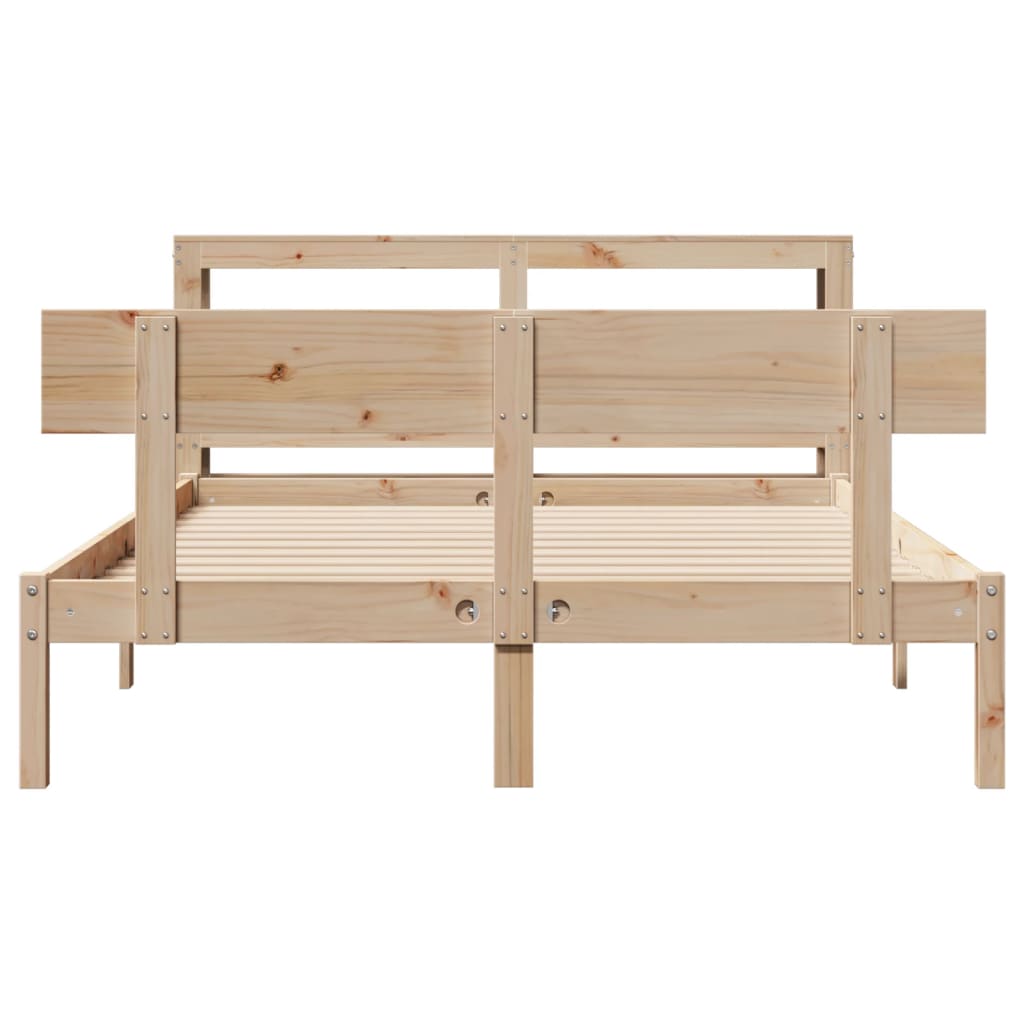Bedframe zonder matras massief grenenhout 140x200 cm – afbeelding 4