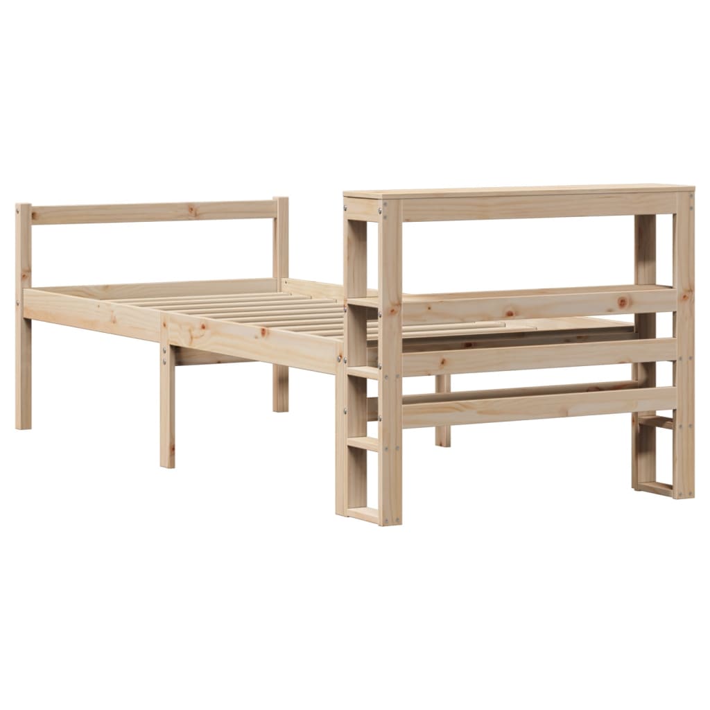 Seniorenbed met hoofdbord massief grenenhout 75x190 cm – afbeelding 7