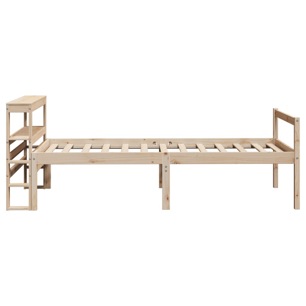 Seniorenbed met hoofdbord massief grenenhout 75x190 cm – afbeelding 8