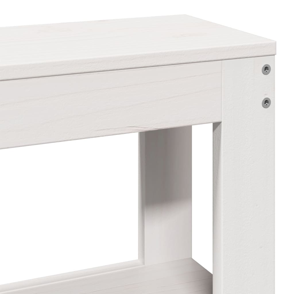 Seniorenbed met hoofdbord massief grenenhout wit 75x190 cm – afbeelding 10