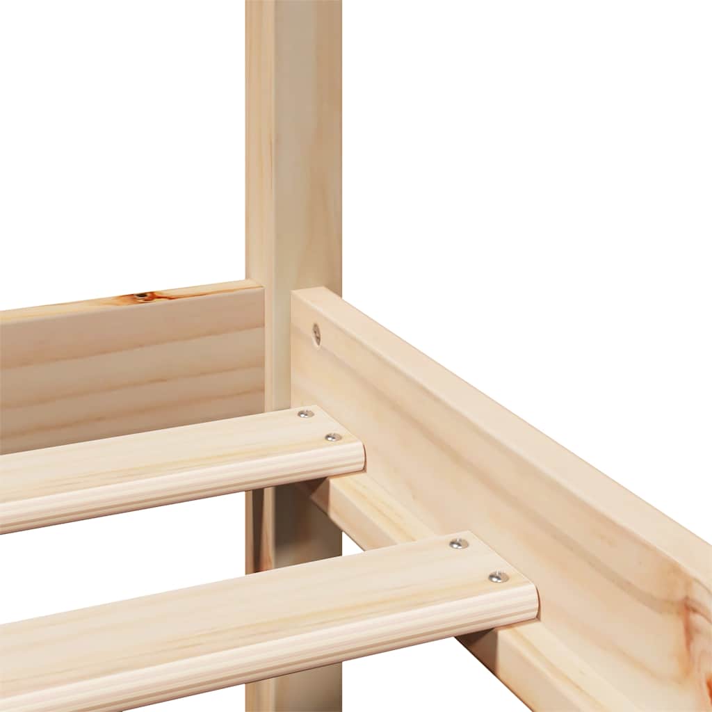 Bedframe met hoofdbord massief grenenhout 180x200 cm – afbeelding 9