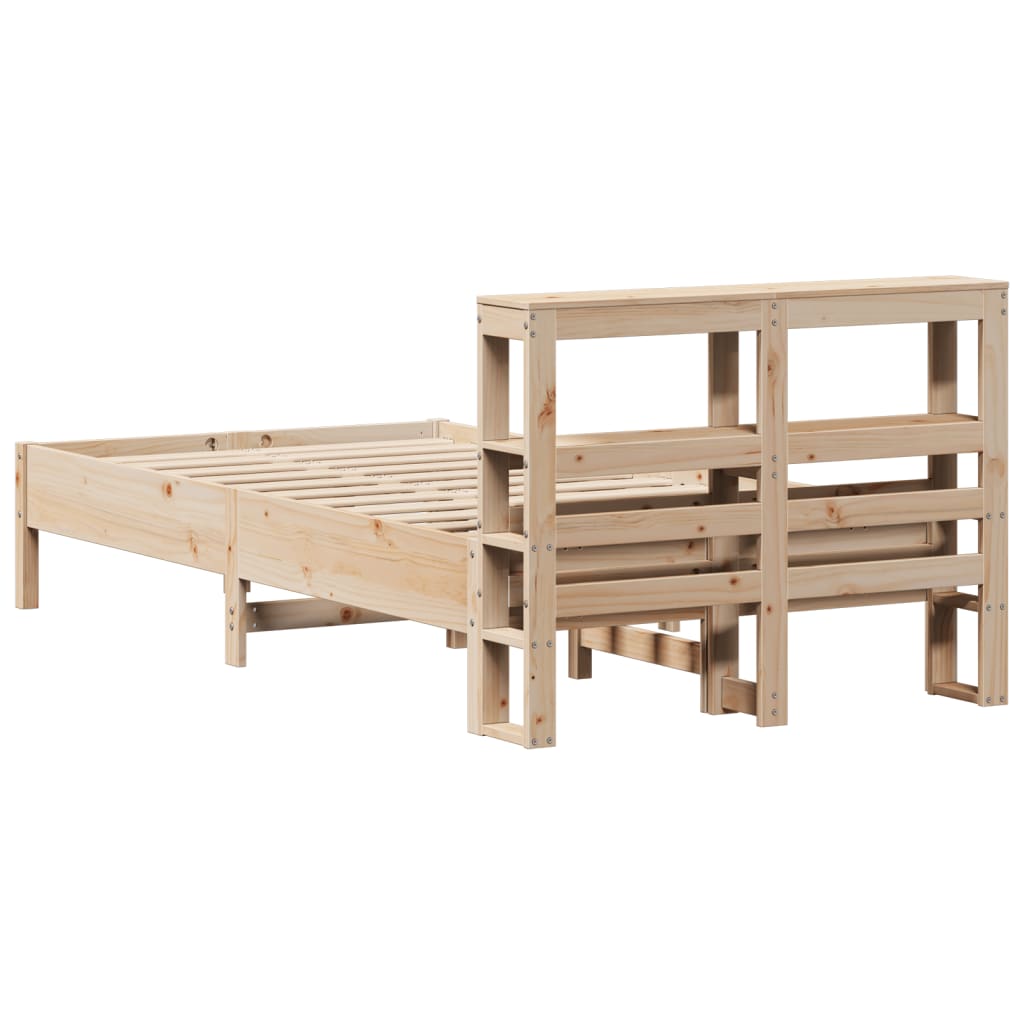 Bedframe zonder matras massief grenenhout 120x200 cm – afbeelding 6
