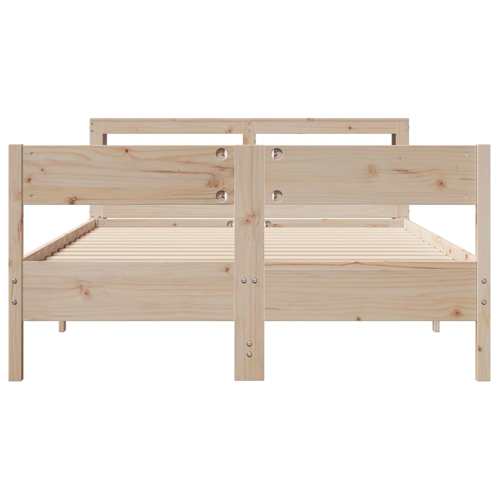 Bedframe zonder matras massief grenenhout 150x200 cm – afbeelding 4