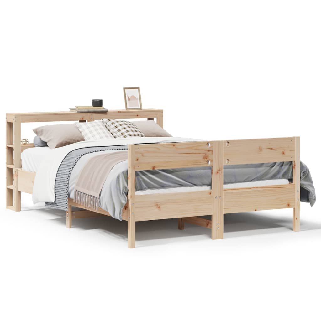 Bedframe zonder matras massief grenenhout 140x200 cm – afbeelding 2
