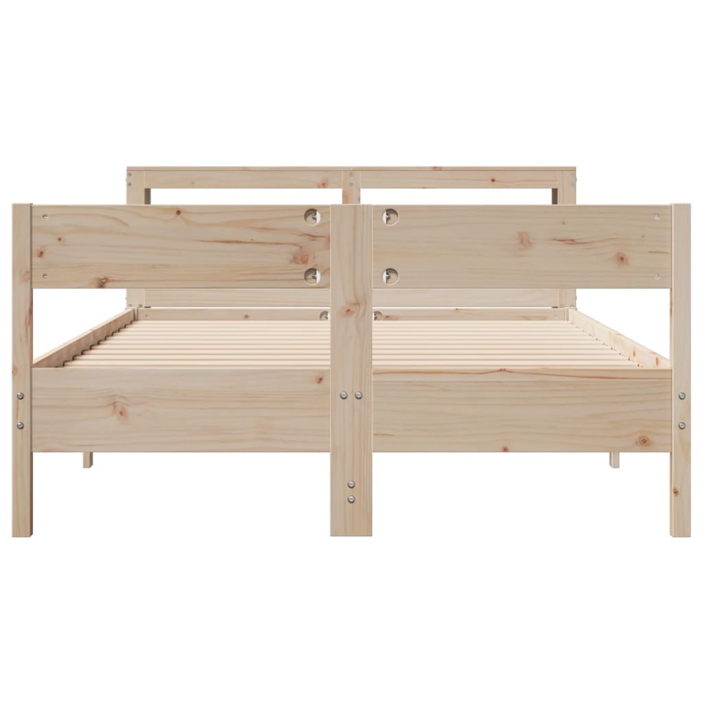 Bedframe zonder matras massief grenenhout 140x200 cm – afbeelding 4