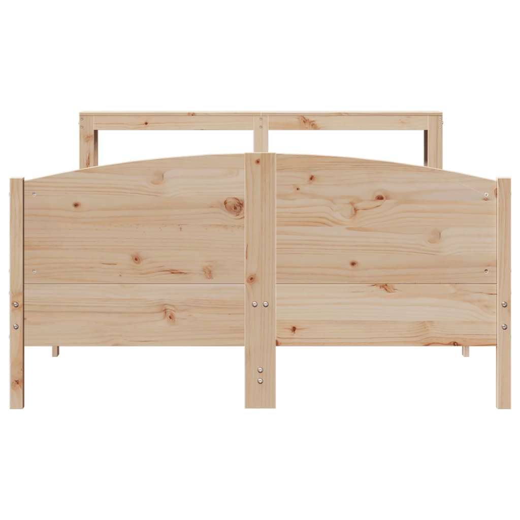 Bedframe zonder matras massief grenenhout 160x200 cm – afbeelding 4
