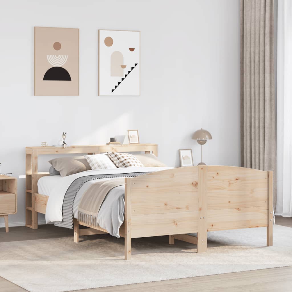 Bedframe zonder matras massief grenenhout 120x190 cm – afbeelding 1