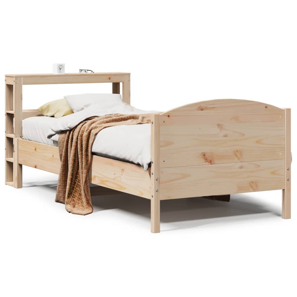 Bedframe zonder matras massief grenenhout 75x190 cm – afbeelding 2