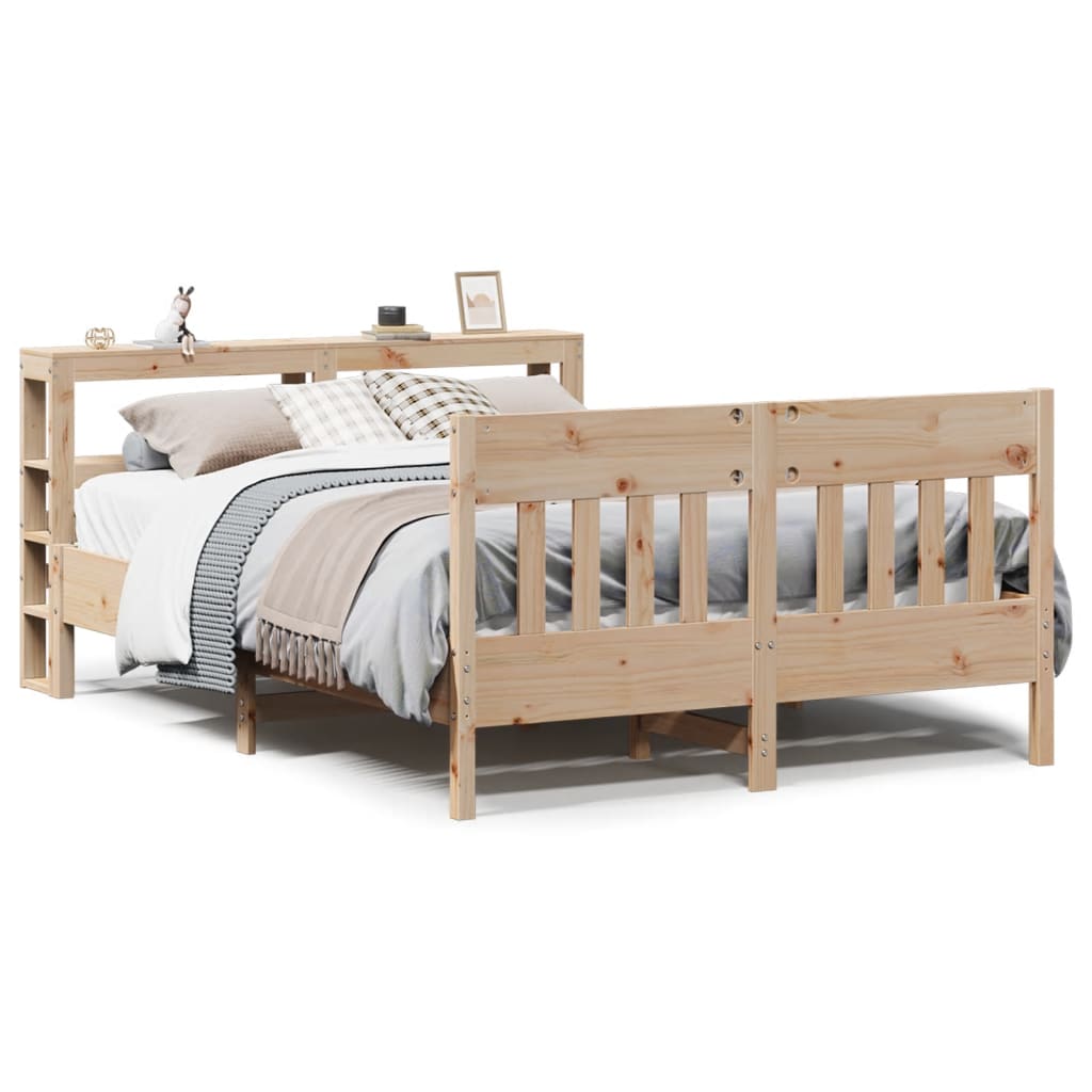 Bedframe zonder matras massief grenenhout 160x200 cm – afbeelding 2