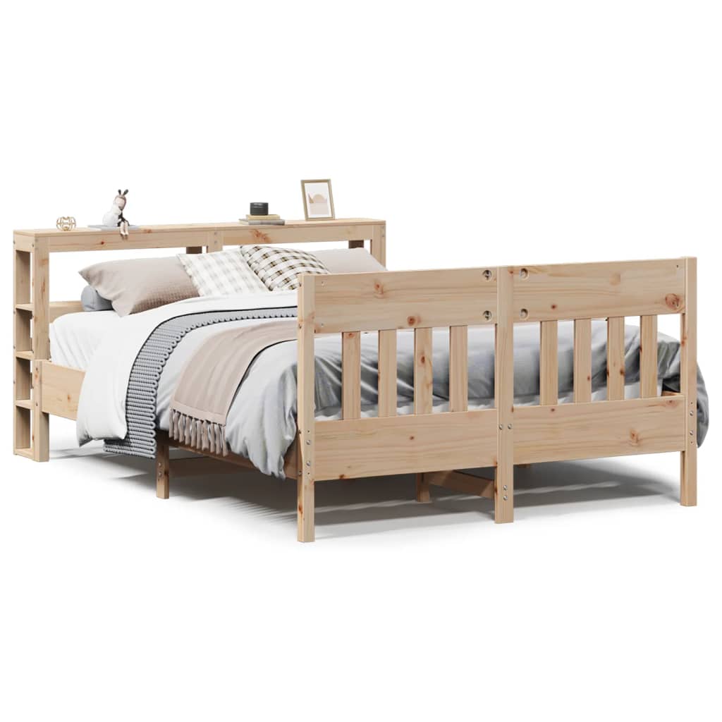 Bedframe zonder matras massief grenenhout 140x200 cm – afbeelding 2